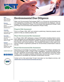 Free, Downloadable Literature Environmental Due Diligence