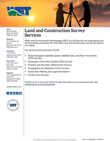 Free, Downloadable Literature Land and Construction Survey Services