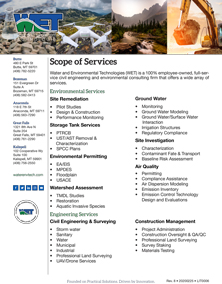 Free, Downloadable Literature Scope of Services