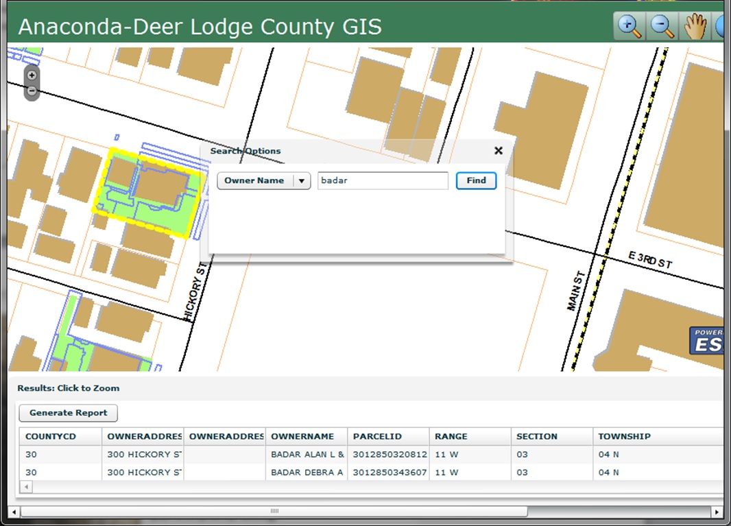 MULTIPLE GIS PROJECTS FOR ANACONDA DEER LODGE COUNTY ANACONDA MONTANA ADLCGIS 